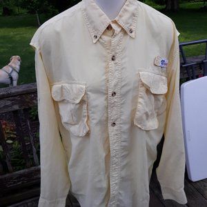Mens All American Fisherman LS Vented  Shirt Sz M